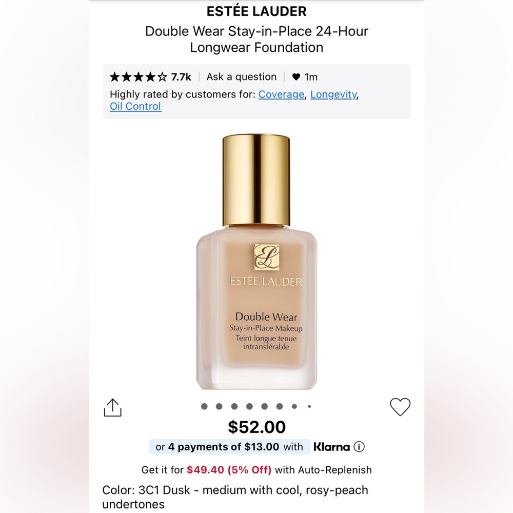 Estee Lauder Double Wear Foundation